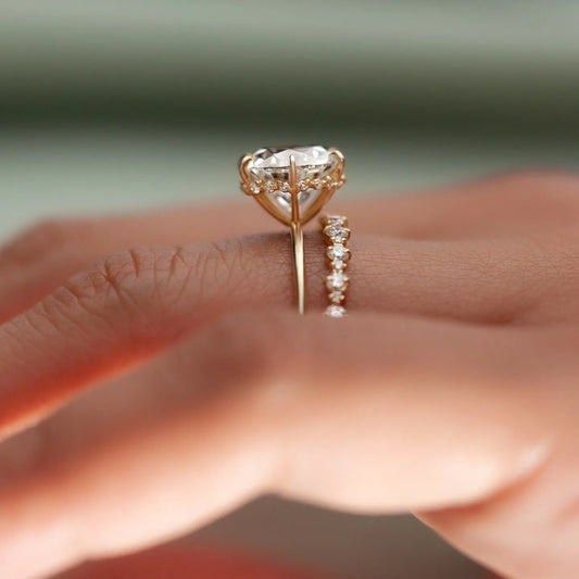 Éternel Amour – Bague en Moissanite Or 14K pour des Promesses qui Durent