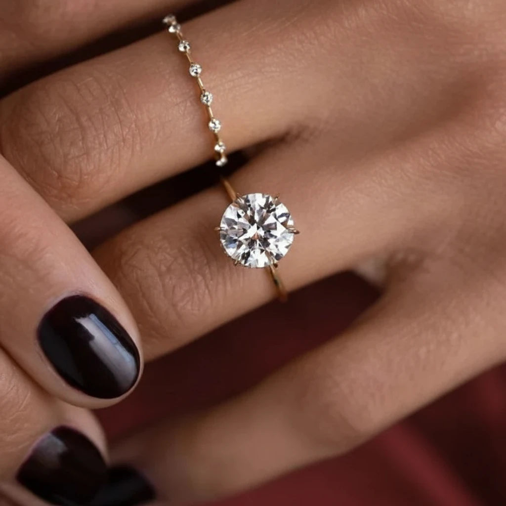 Éternel Amour – Bague en Moissanite Or 14K pour des Promesses qui Durent