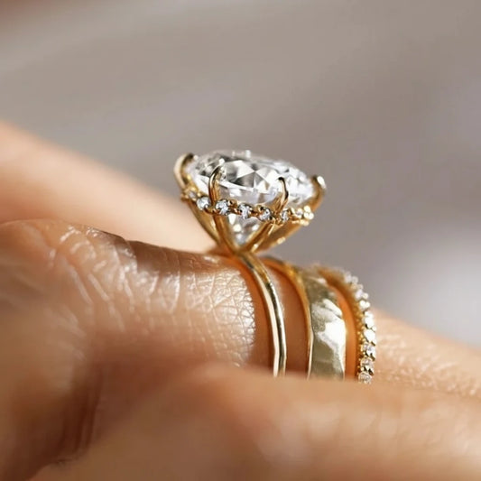 Éternel Amour – Bague en Moissanite Or 14K pour des Promesses qui Durent