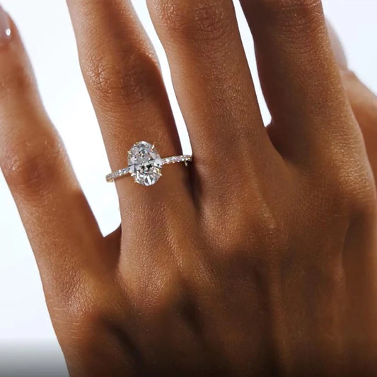 Bague en Argent Sterling 925 avec Zircon Étincelant – Élégance & Amour